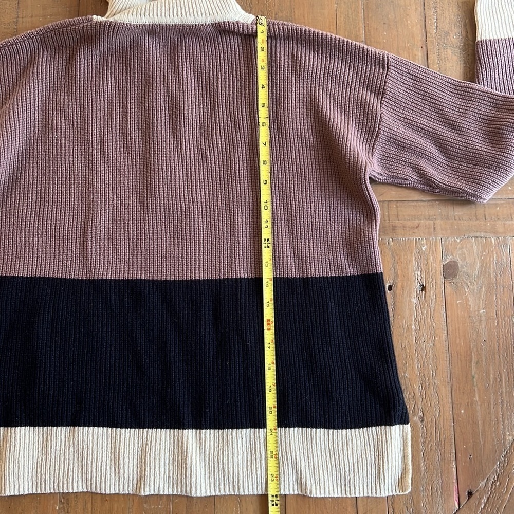 Madewell glenbrook half zip colorblock sweater - Picture 13 of 14